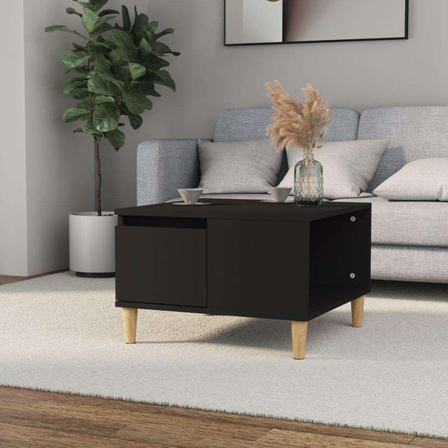 Vidaxl salontafel 55x55x36,5 cm bewerkt hout zwart