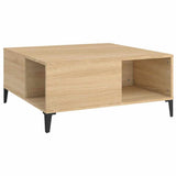 Vidaxl salontafel 80x80x36,5 cm bewerkt hout sonoma eikenkleurig