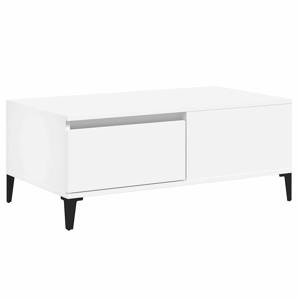 Vidaxl salontafel 90x50x36,5 cm bewerkt hout wit