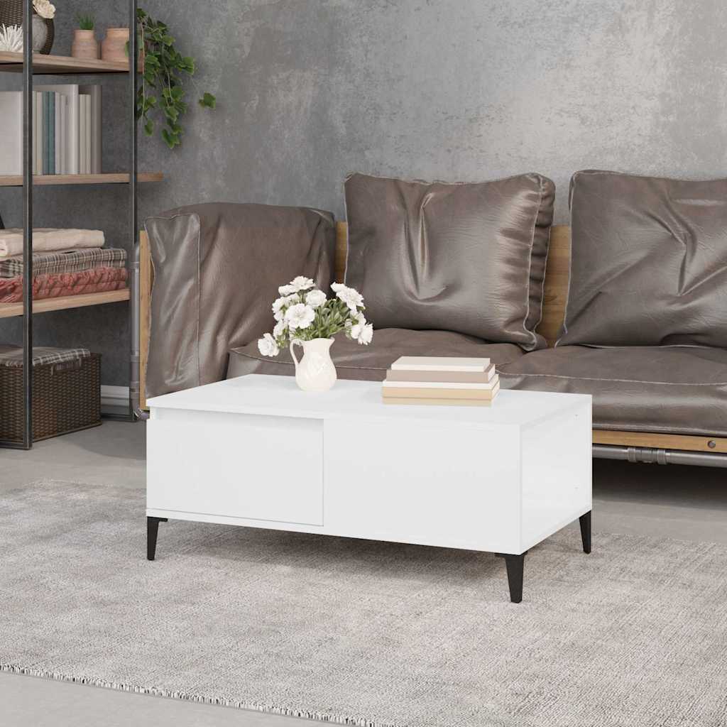 Vidaxl salontafel 90x50x36,5 cm bewerkt hout wit