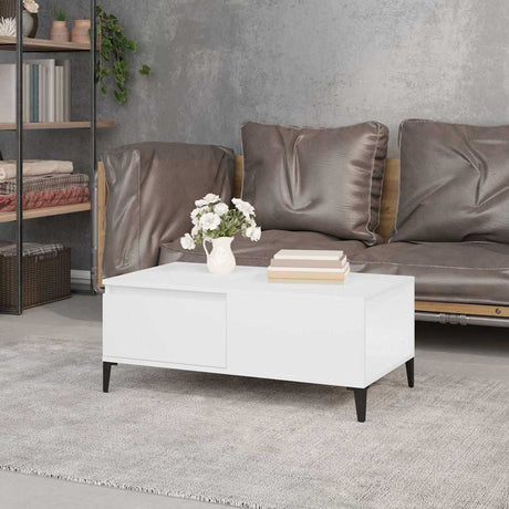 Vidaxl salontafel 90x50x36,5 cm bewerkt hout wit