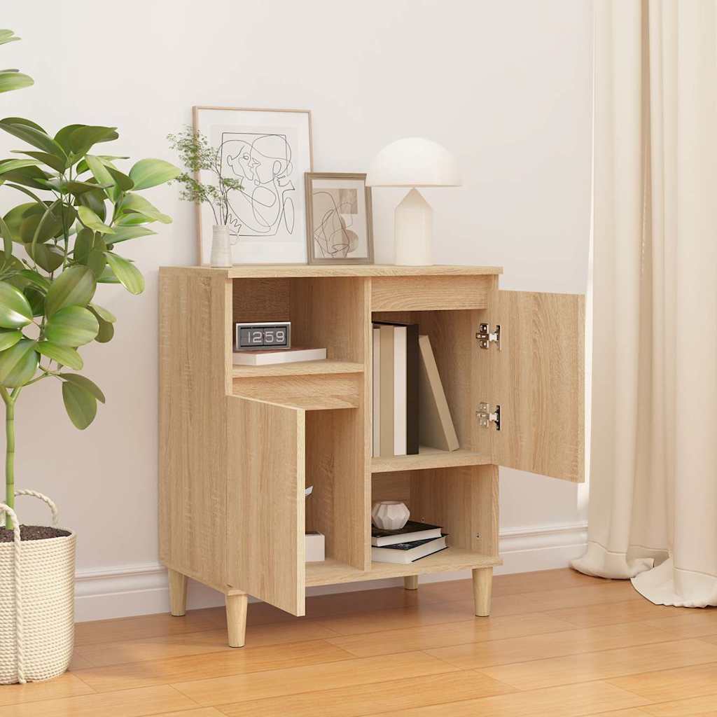 Vidaxl dressoir 60x35x70 cm bewerkt hout sonoma eikenkleurig