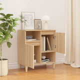 Vidaxl dressoir 60x35x70 cm bewerkt hout sonoma eikenkleurig