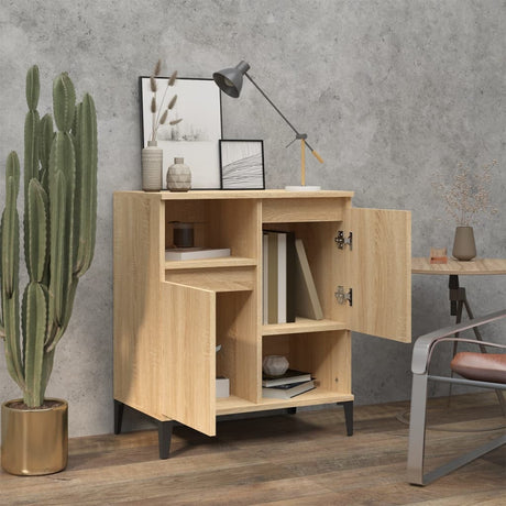 Vidaxl dressoir 60x35x70 cm bewerkt hout sonoma eikenkleurig