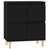 Vidaxl dressoir 60x35x70 cm bewerkt hout zwart