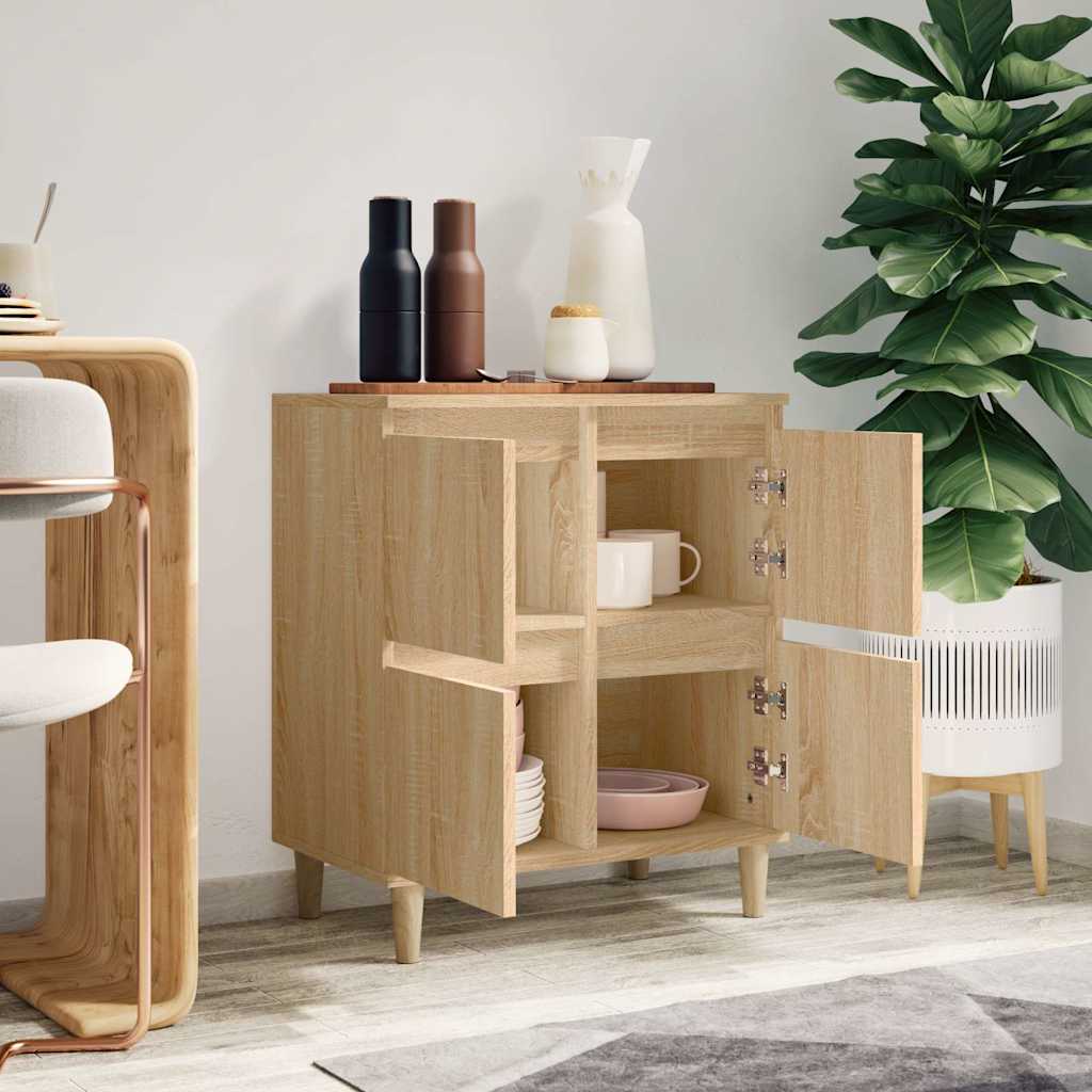 Vidaxl dressoir 60x35x70 cm bewerkt hout sonoma eikenkleurig