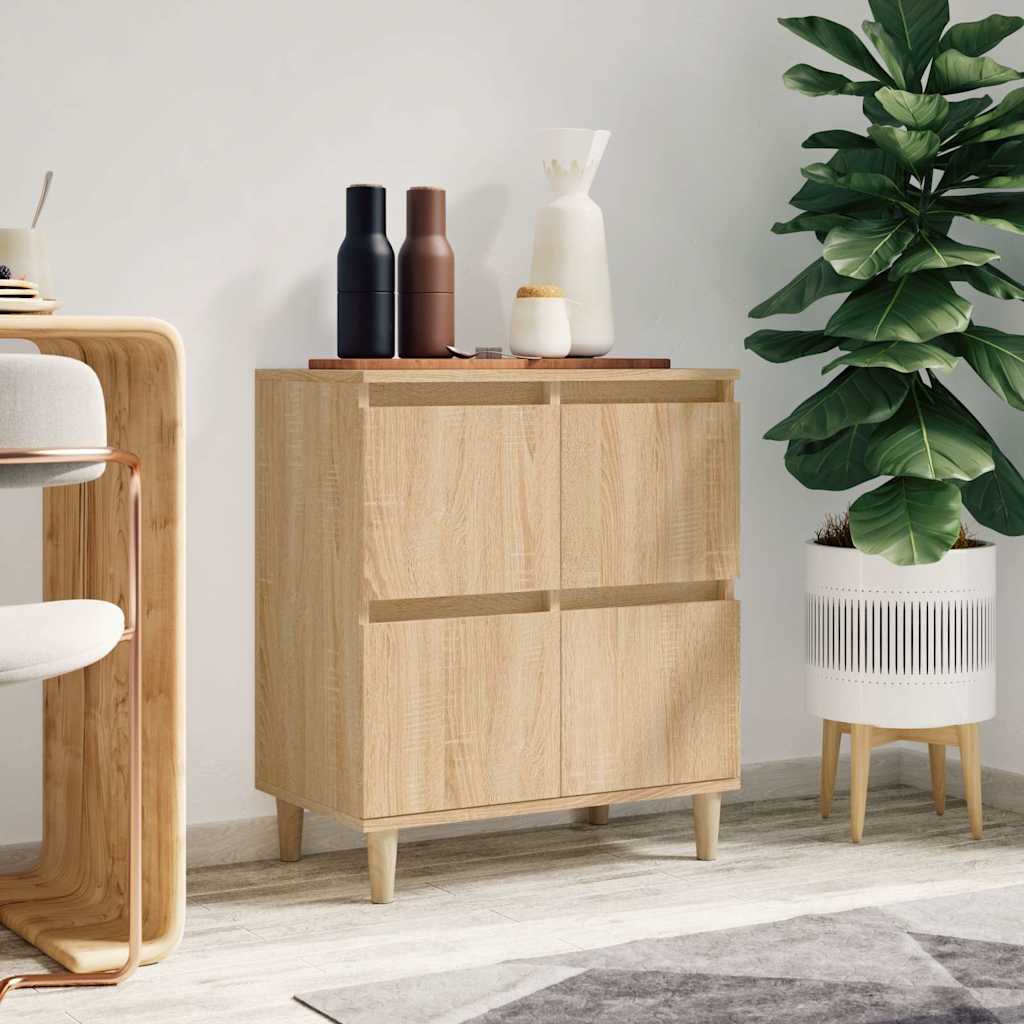 Vidaxl dressoir 60x35x70 cm bewerkt hout sonoma eikenkleurig