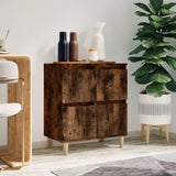 Vidaxl dressoir 60x35x70 cm bewerkt hout gerookt eikenkleurig