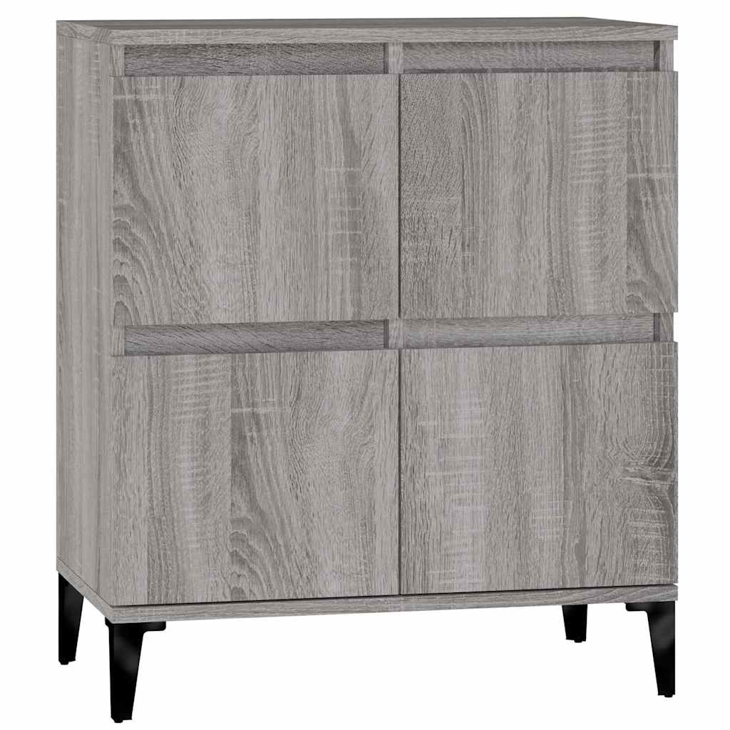 Vidaxl dressoir 60x35x70 cm bewerkt hout grijs sonoma eikenkleurig