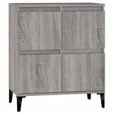 Vidaxl dressoir 60x35x70 cm bewerkt hout grijs sonoma eikenkleurig