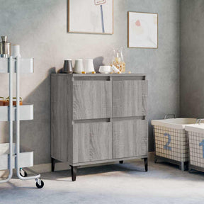 Vidaxl dressoir 60x35x70 cm bewerkt hout grijs sonoma eikenkleurig