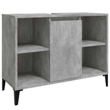 Vidaxl wastafelkast 80x33x60 cm bewerkt hout betongrijs