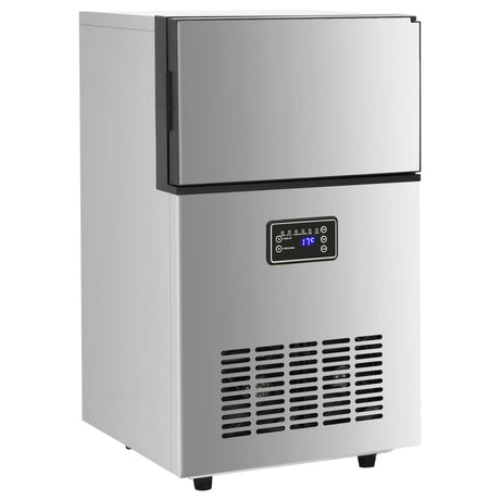 VidaXL Eiswürfelmaschine 45 kg 24 Stunden Silber