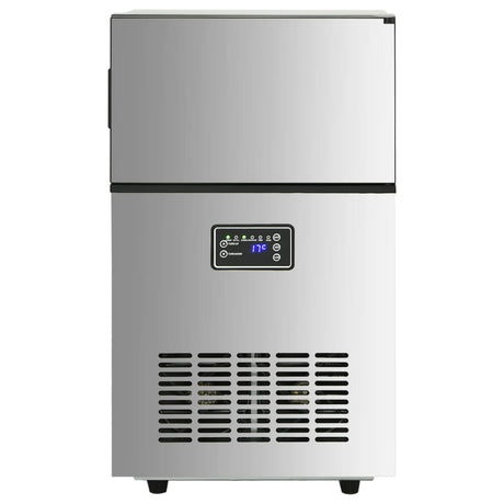 VidaXL Eiswürfelmaschine 45 kg 24 Stunden Silber