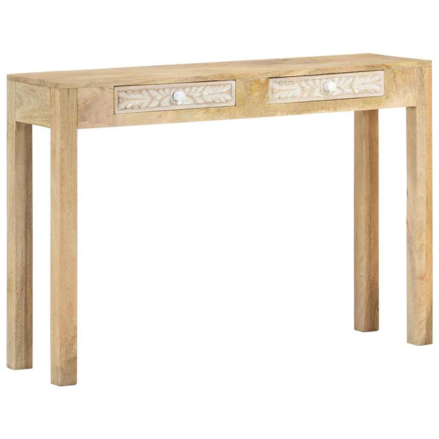 Vidaxl wandtafel 110x30x75 cm massief gebleekt mangohout
