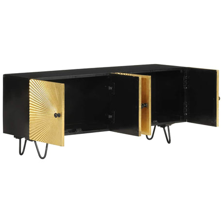 Vidaxl tv-meubel 110x30x45 cm massief mangohout