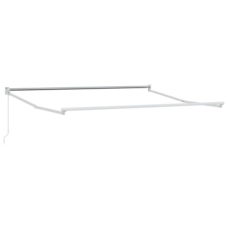 Vidaxl handmatige luifel frame 3 x 2,5 m wit gepoedercoat aluminium
