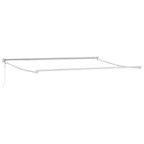 Vidaxl uitschuifbaar zonnescherm wit 500 × 300 cm aluminium