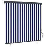 Vidaxl rolgordijn blauw en wit 180 x 250 cm stof en aluminium