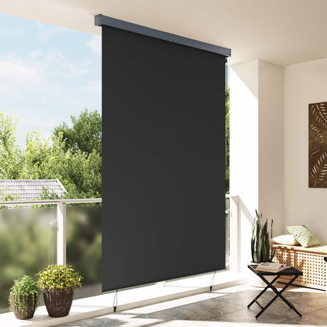 Vidaxl rolgordijn antracietkleurig 180 x 250 cm stof en aluminium