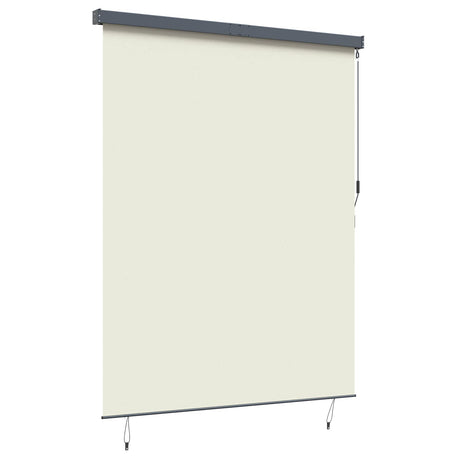 Vidaxl rolgordijn crèmekleurig 220 x 250 cm stof en aluminium