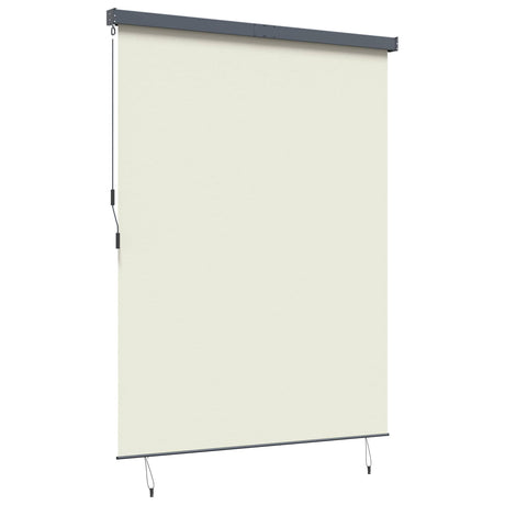 Vidaxl rolgordijn crèmekleurig 220 x 250 cm stof en aluminium