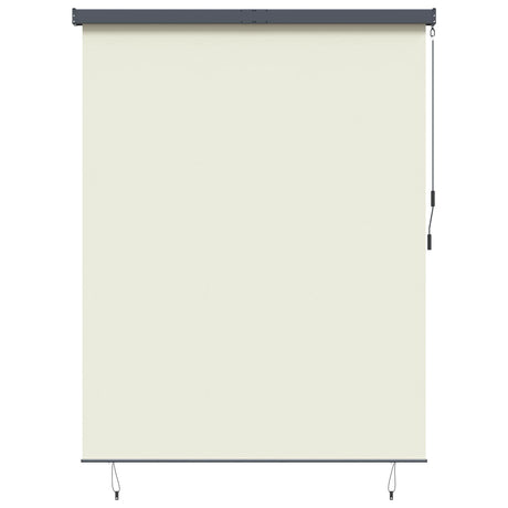Vidaxl rolgordijn crèmekleurig 220 x 250 cm stof en aluminium