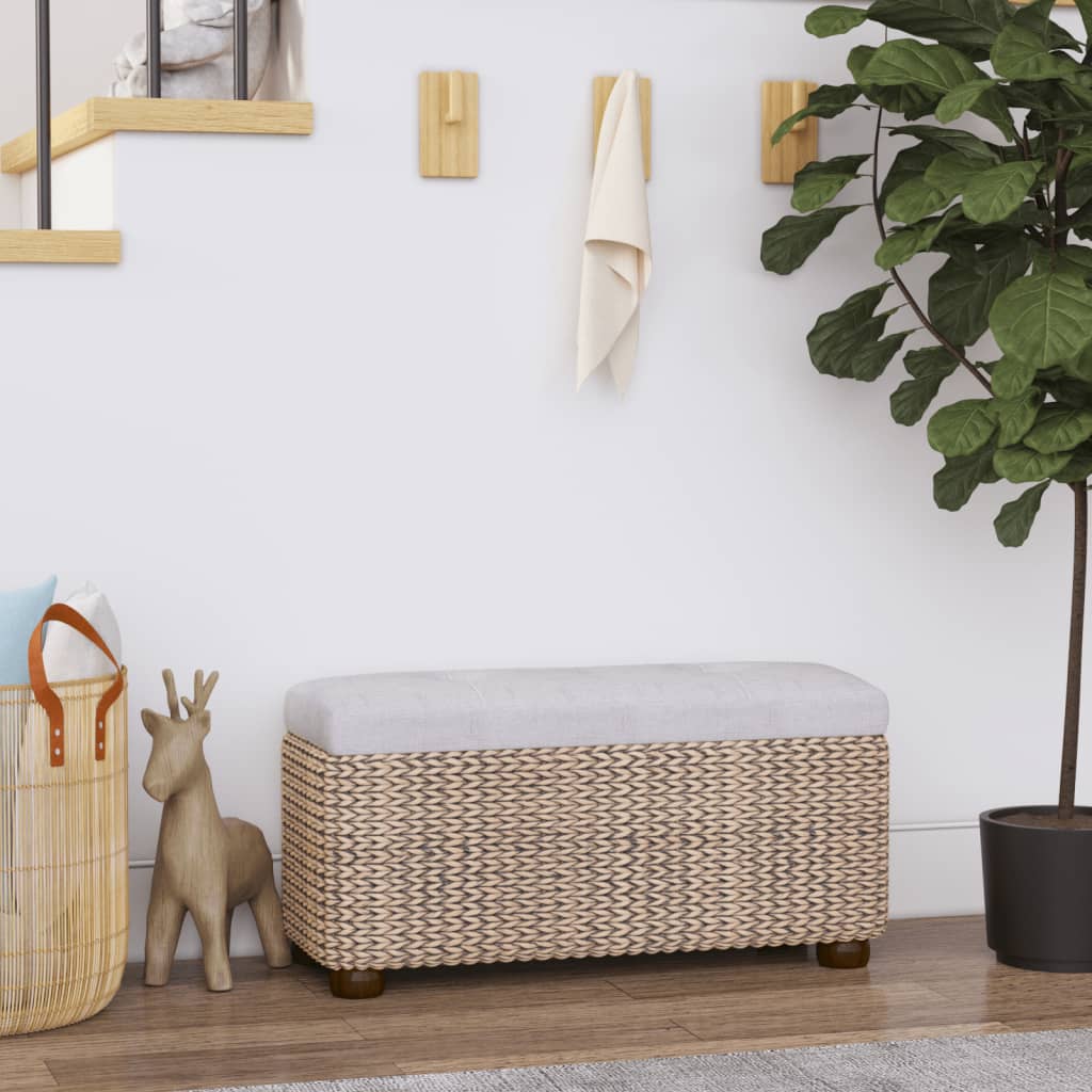 Vidaxl opbergbankjes 2 st met grijs kussen 69 cm kattenstaart