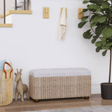 Vidaxl opbergbankjes 2 st met grijs kussen 69 cm kattenstaart