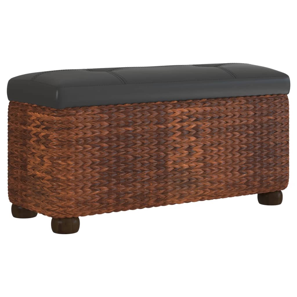 Vidaxl opbergbankjes 2 st met bruin kussen 69 cm kattenstaart