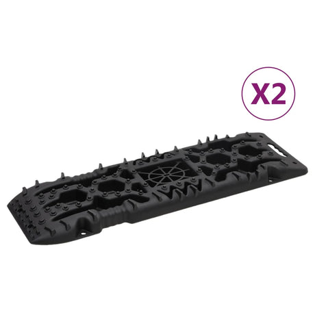 Vidaxx Griffplatten 2 Stück 107x31x7 cm Nylon schwarz
