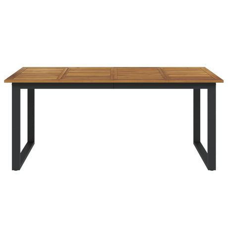 Vidaxl tuintafel met u-vormige poten 180x90x75 cm massief acaciahout