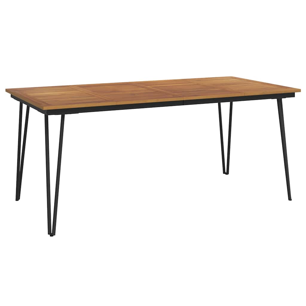 Vidaxl tuintafel met haarspeldpoten 180x90x75 cm massief acaciahout