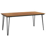 Vidaxl tuintafel met haarspeldpoten 180x90x75 cm massief acaciahout