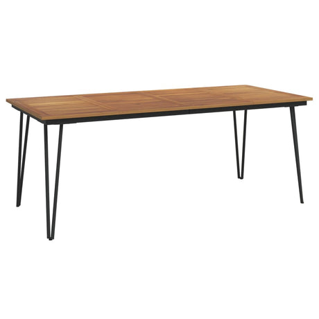 Vidaxl tuintafel met haarspeldpoten 200x90x75 cm massief acaciahout