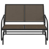 Vidaxx Garten-Schiebesofa 120,5x76x86,5 cm Textilfolie und Stahl braun