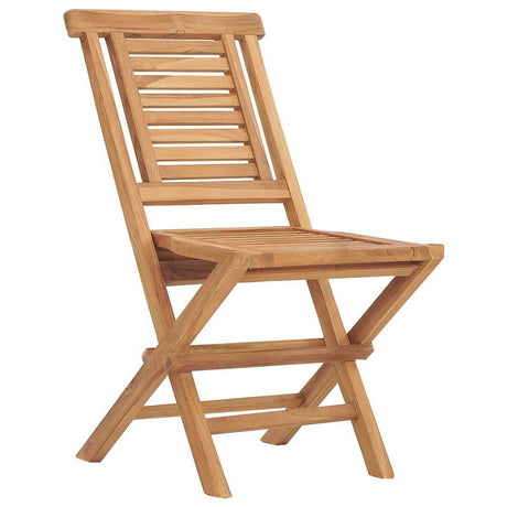 Vidaxl opklapbare stoelen, 2 stuks, 47x63x90 cm, massief teakhout