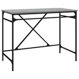 Vidaxl bureau 100x50x75 cm bewerkt hout en ijzer grijs sonoma eiken
