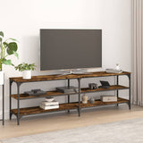 Vidaxl tv-meubel 160x30x50 cm bewerkt hout gerookt eikenkleurig