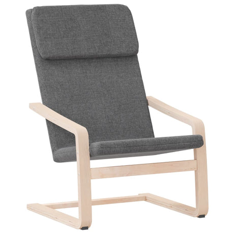 Vidaxl relaxstoel stof donkergrijs