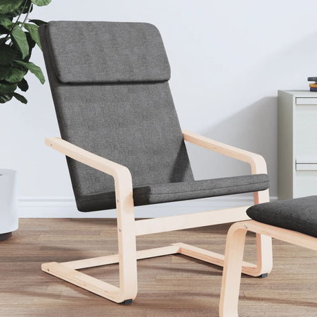 Vidaxl relaxstoel stof donkergrijs