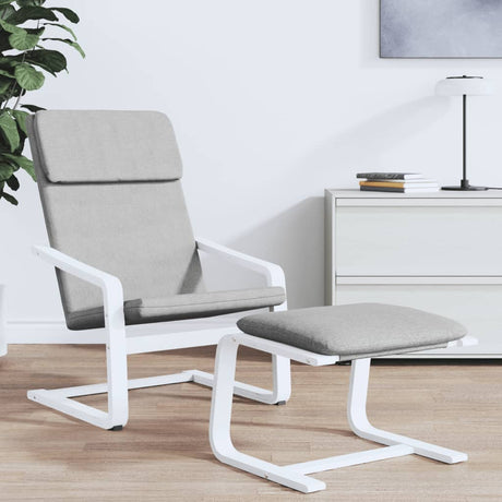 Vidaxl relaxstoel stof lichtgrijs