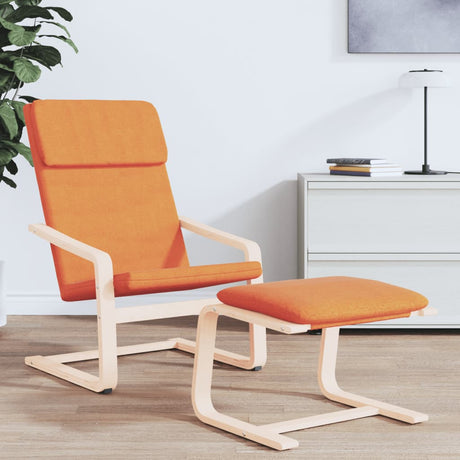 Vidaxl relaxstoel stof donkergeel