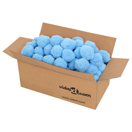 VidaXL Schwimmbadfilterbälle antibakteriell 1400 g Polyethylen blau