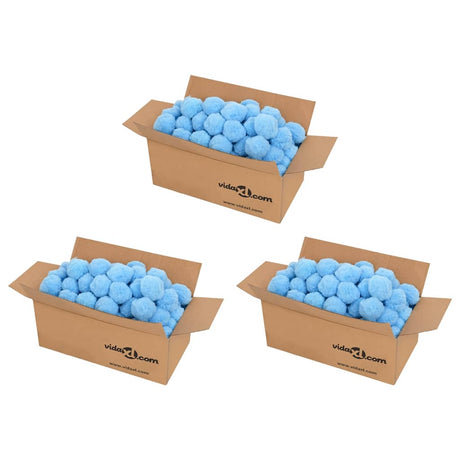 VidaXL Schwimmbadfilterbälle antibakteriell 2100 g Polyethylen blau