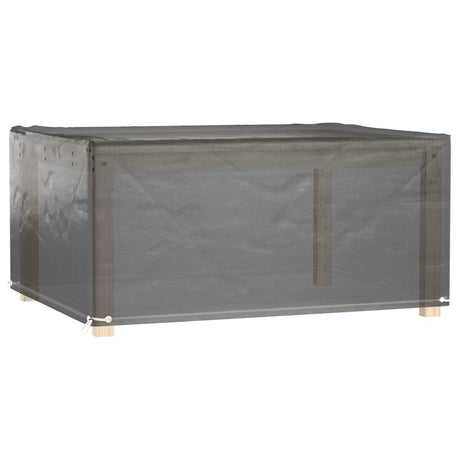 Vidaxl tuinmeubelhoezen 2 st 8 oogjes rechthoekig 160x120x75 cm