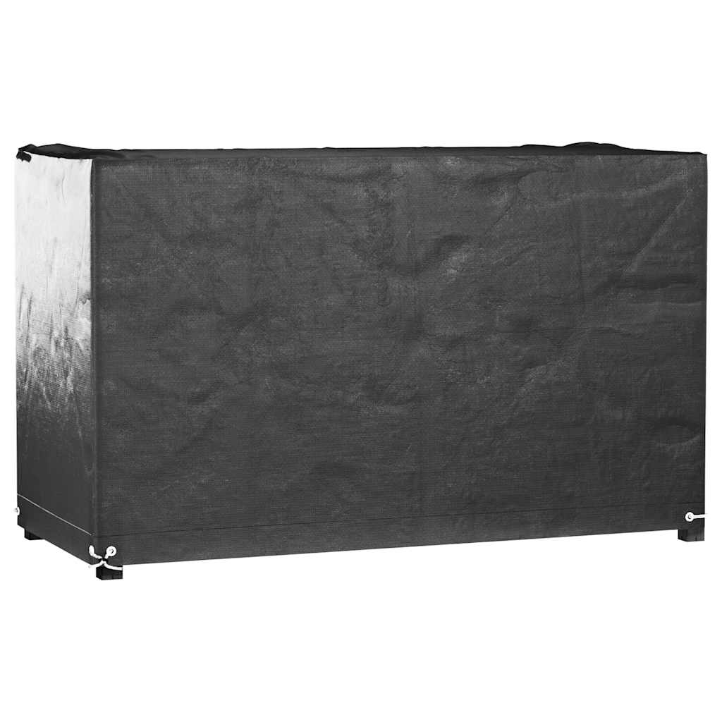 Vidaxl tuinmeubelhoezen 2 st 8 oogjes rechthoekig 160x120x75 cm