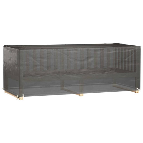 Vidaxl tuinmeubelhoezen 2 st 8 oogjes rechthoekig 192x82x65 cm