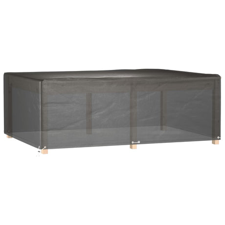 Vidaxl tuinmeubelhoezen 2 st met 12 oogjes rechthoekig 230x165x80 cm