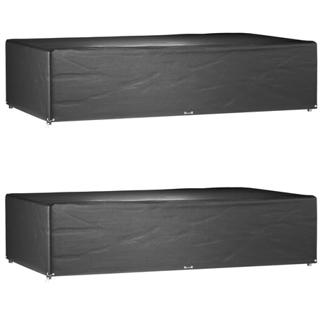 Vidaxl tuinmeubelhoezen 2 st 12 oogjes rechthoekig 315x180x75 cm